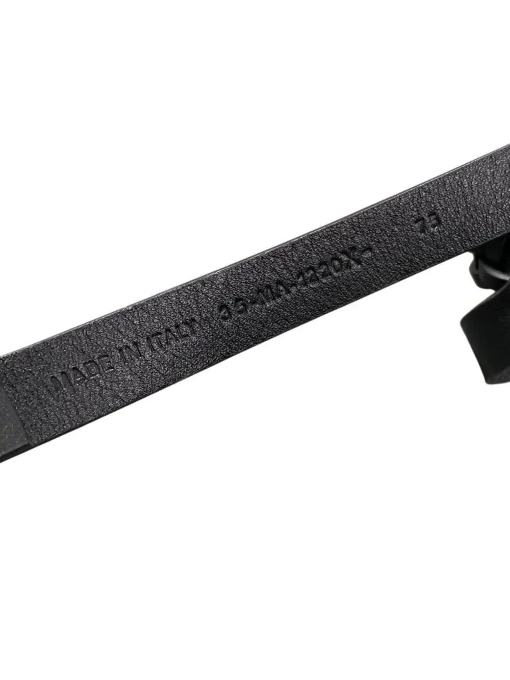 Dior CD Logo Buckle Double Strap Belt 75 Black Gold Leather